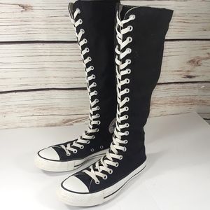 black converse boots women's